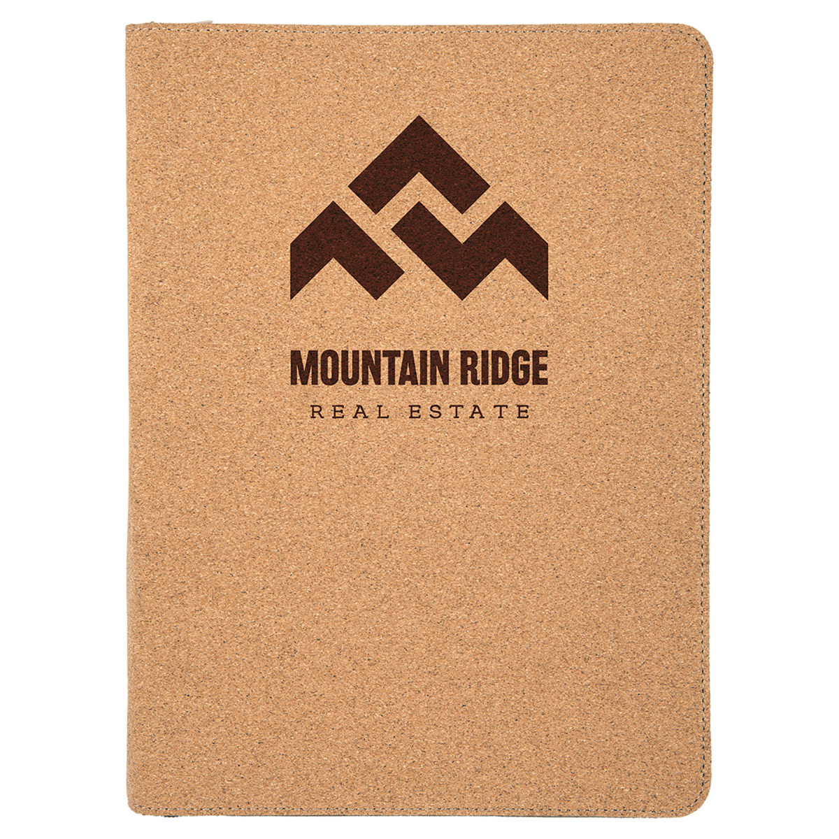 9 1/2" x 12" Cork with Zipper Portfolio with Notepad