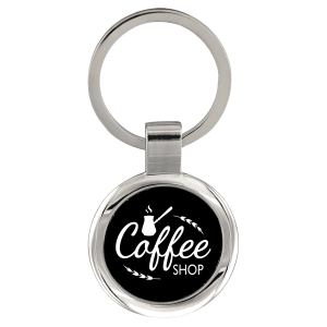 Anodized Aluminum Round Keychain