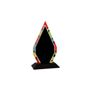 Diamond Stained Glass Acrylic with Black Base