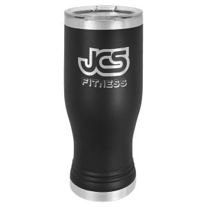 Black 20 oz. Polar Camel Pilsner Tumbler with Clear Lid