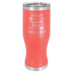 Coral 20 oz. Polar Camel Pilsner Tumbler with Clear Lid