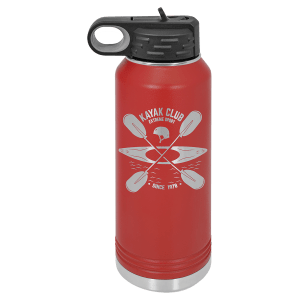 Red 32 oz. Polar Camel Powder Coated Water Bottle