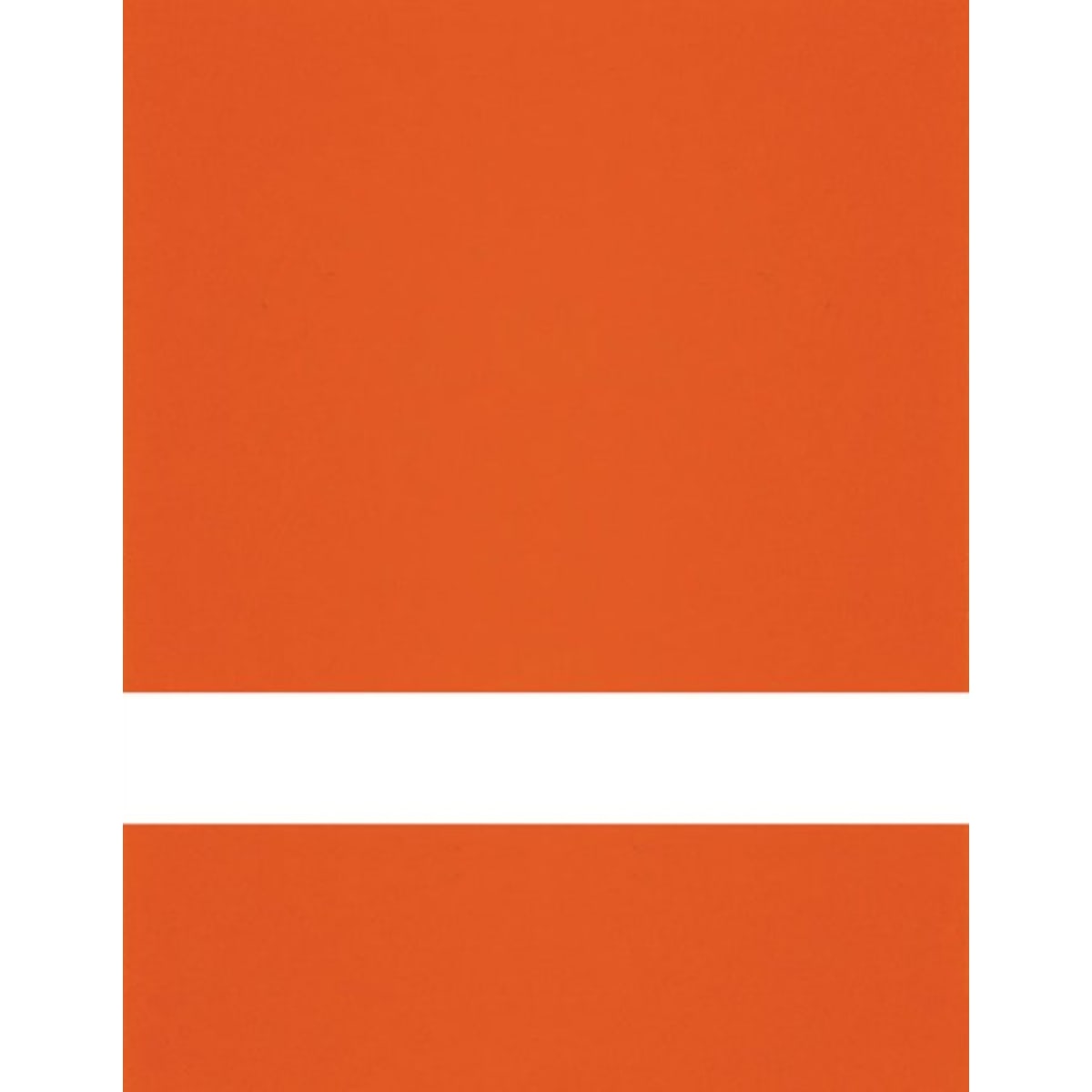 12" x 24" x 1/16" Clear Matte/Orange Duets Reverse Laser XT Plastic