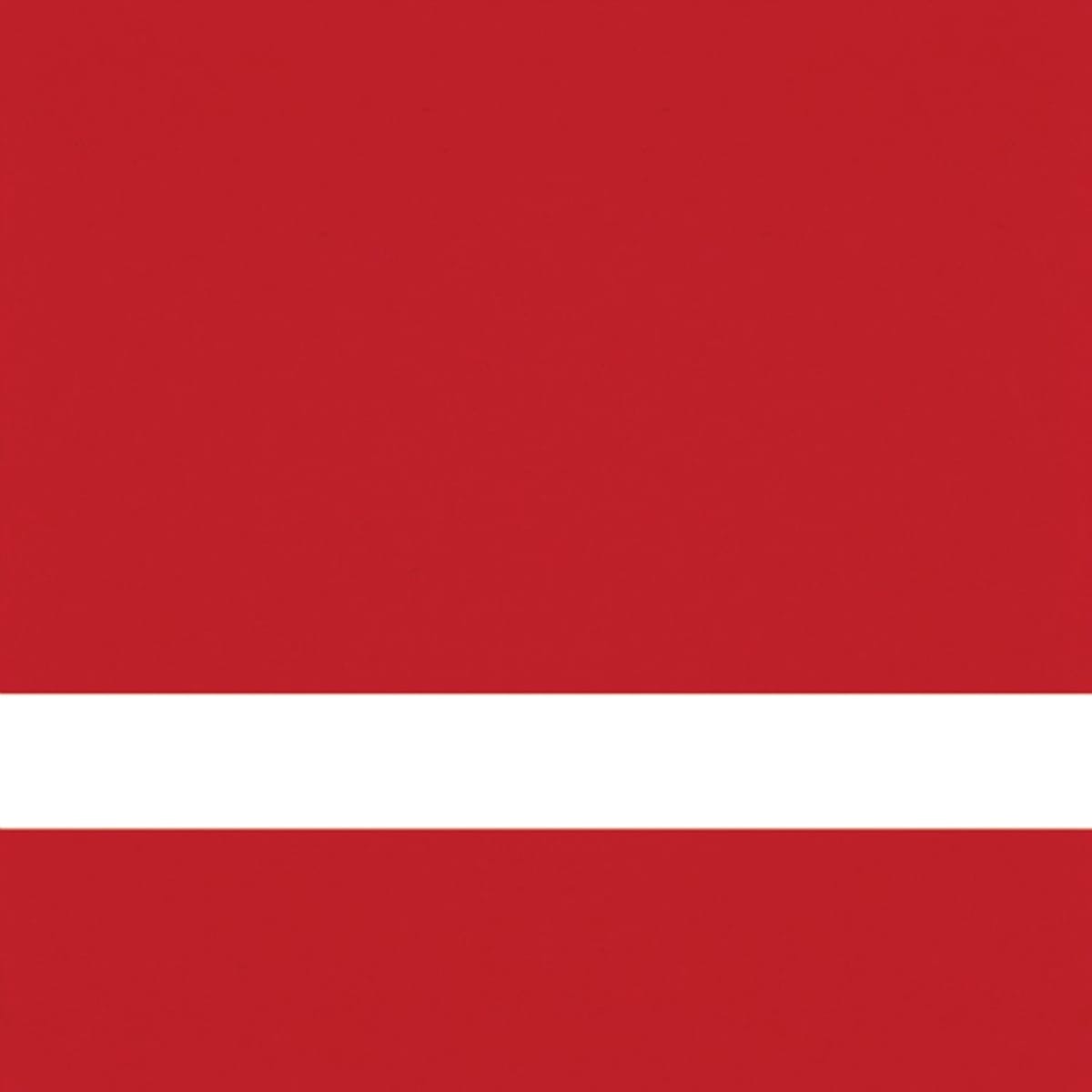 12" x 24" x 1/16" Red/White Duets Dura-Guard Laser XT Plastic Sheet