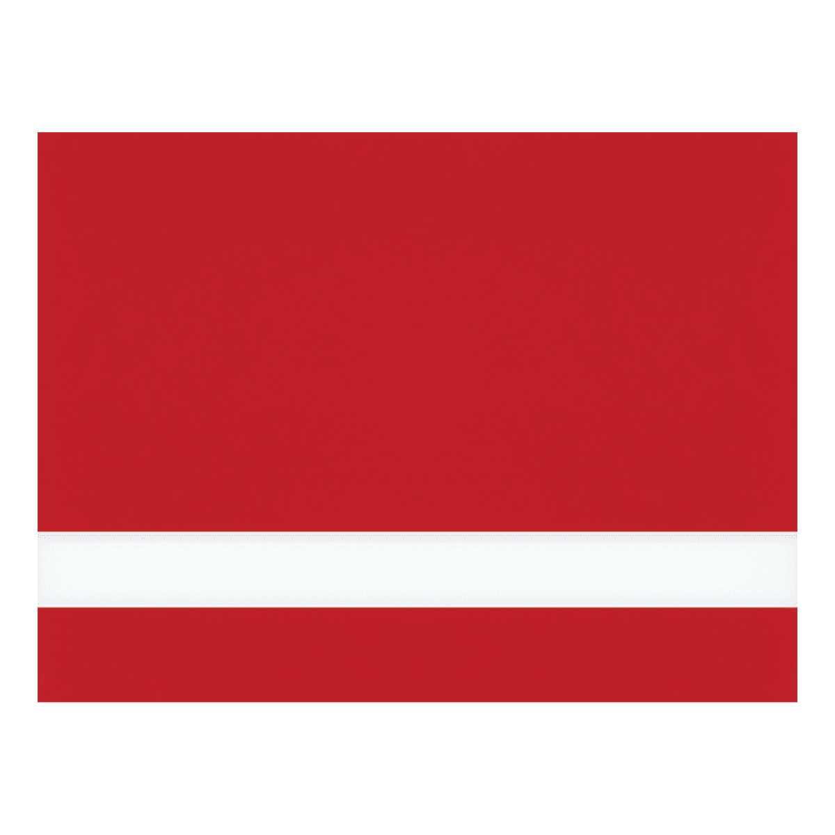 Undersize 1/8" Red/White Matte Duets Laser XT Plastic