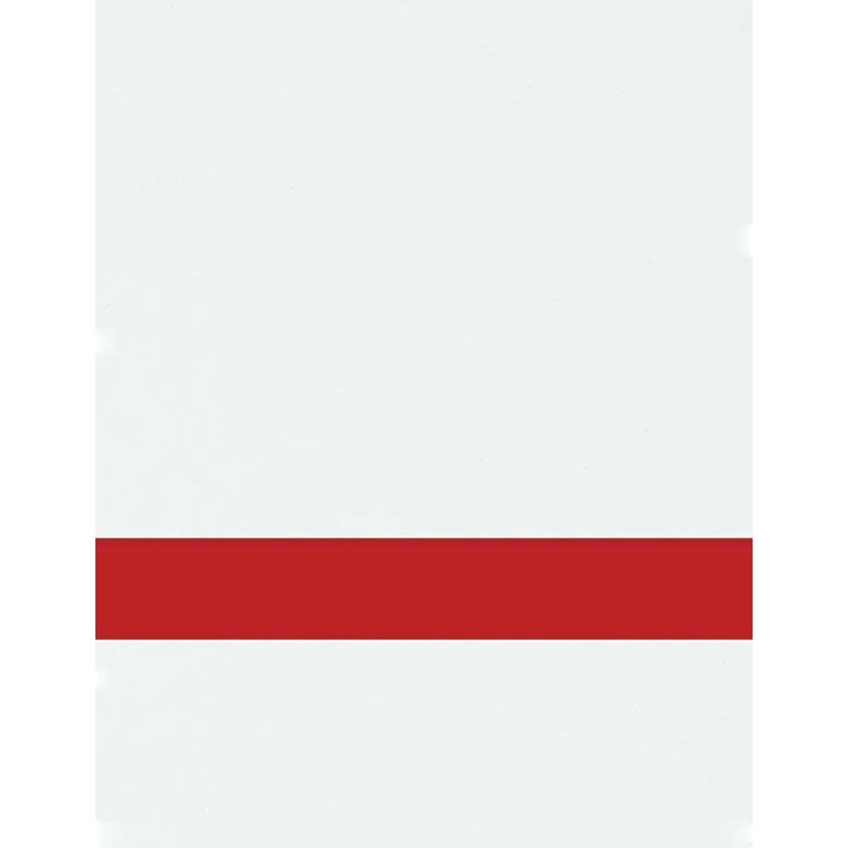 Undersize 1/16" White/Red Matte Duets Laser XT Plastic
