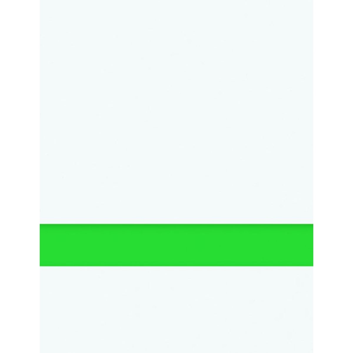 24" x 49" x 1/16" White/Spring Green Matte Duets Laser XT Plastic