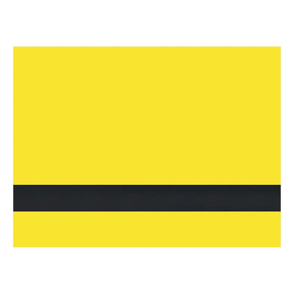 24" x 24" x 1/16" Yellow/Black Matte Duets Laser XT Plastic with