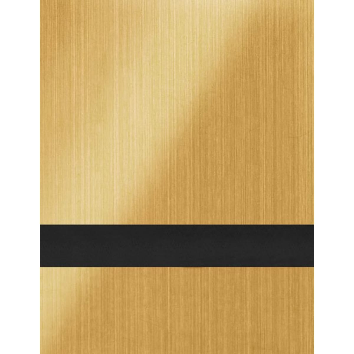 24" x 24" x 1/16" Brushed Gold/Black Duets Laser Indoor Plastic
