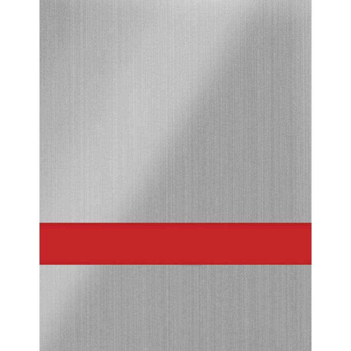 Undersize 1/16" Brushed Stainless/Red Gemini Duets Laser XT Plastic