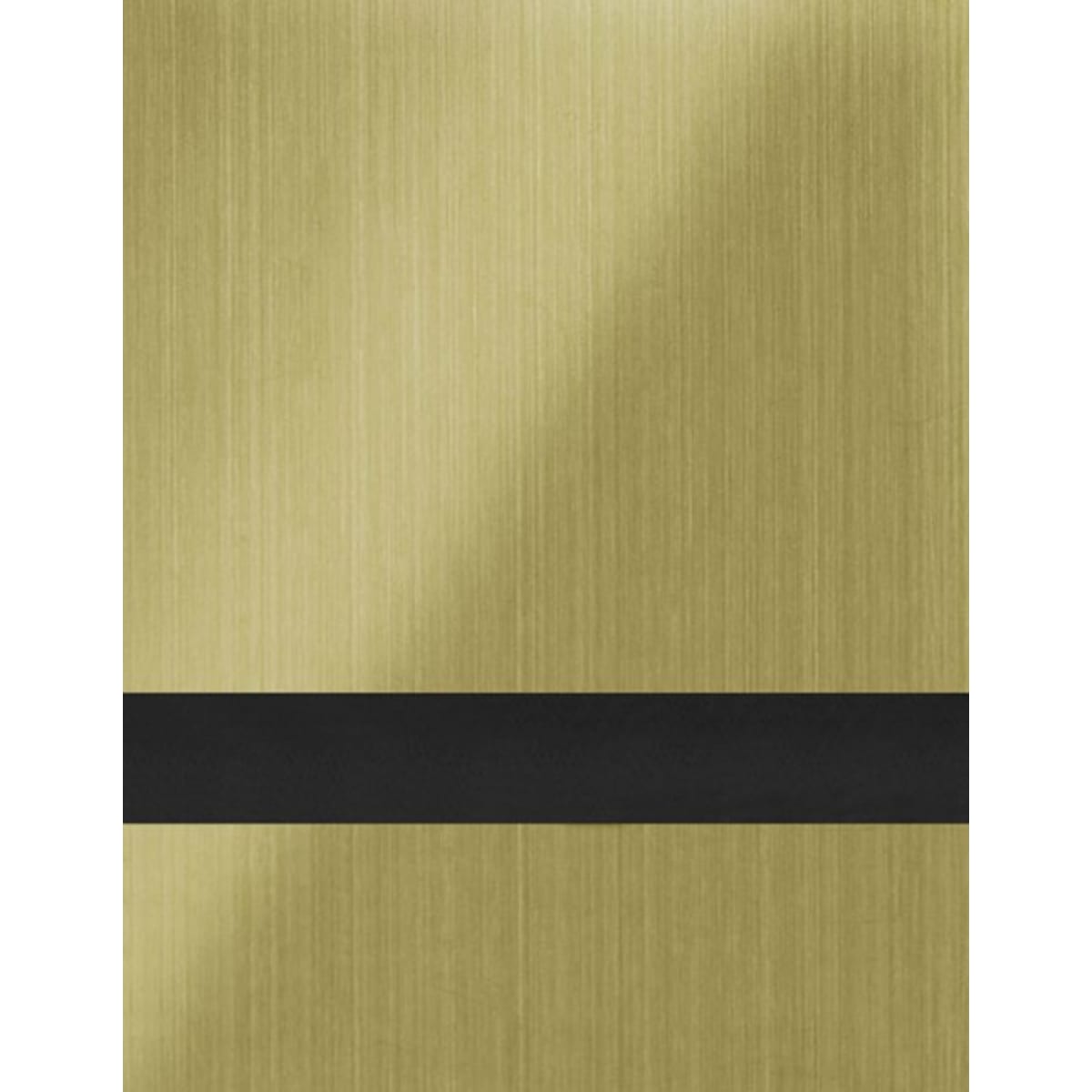 12" x 24" x 1/16" Brushed Old Gold/Black Gemini Duets Laser XT Plastic