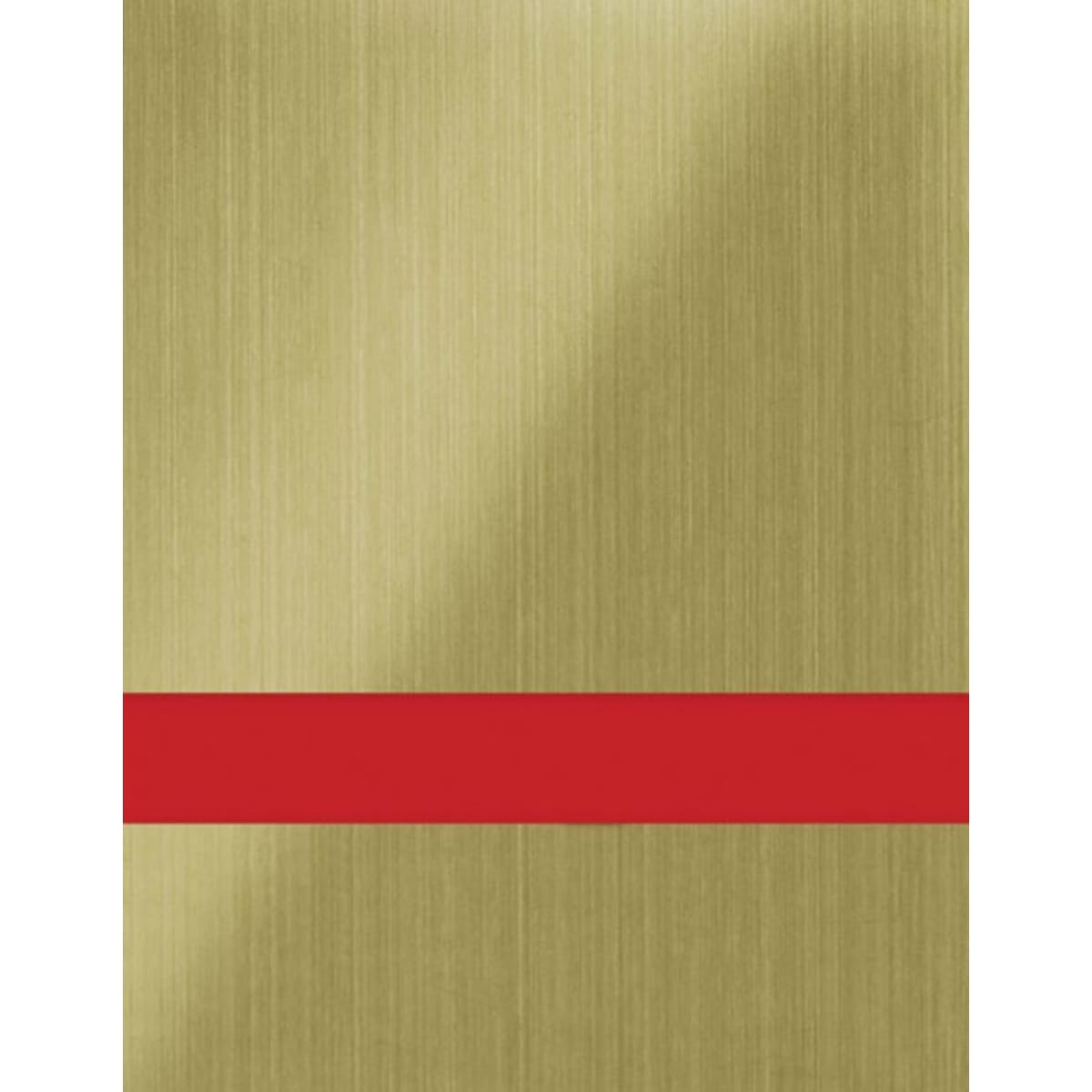 24" x 24" x 1/16" Brushed Old Gold/Red Gemini Duets Laser XT Plastic