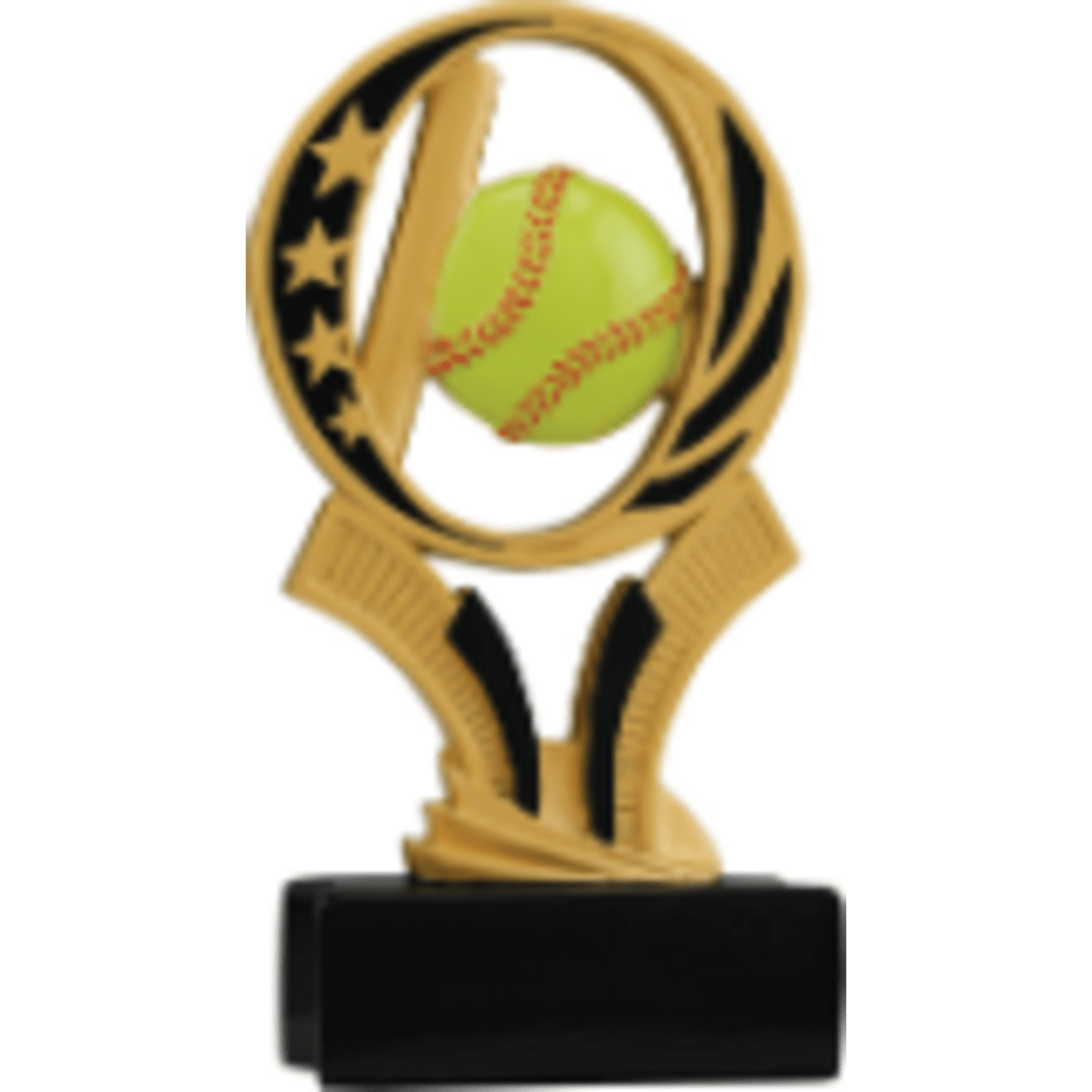 6" Softball MidNite Star Resin