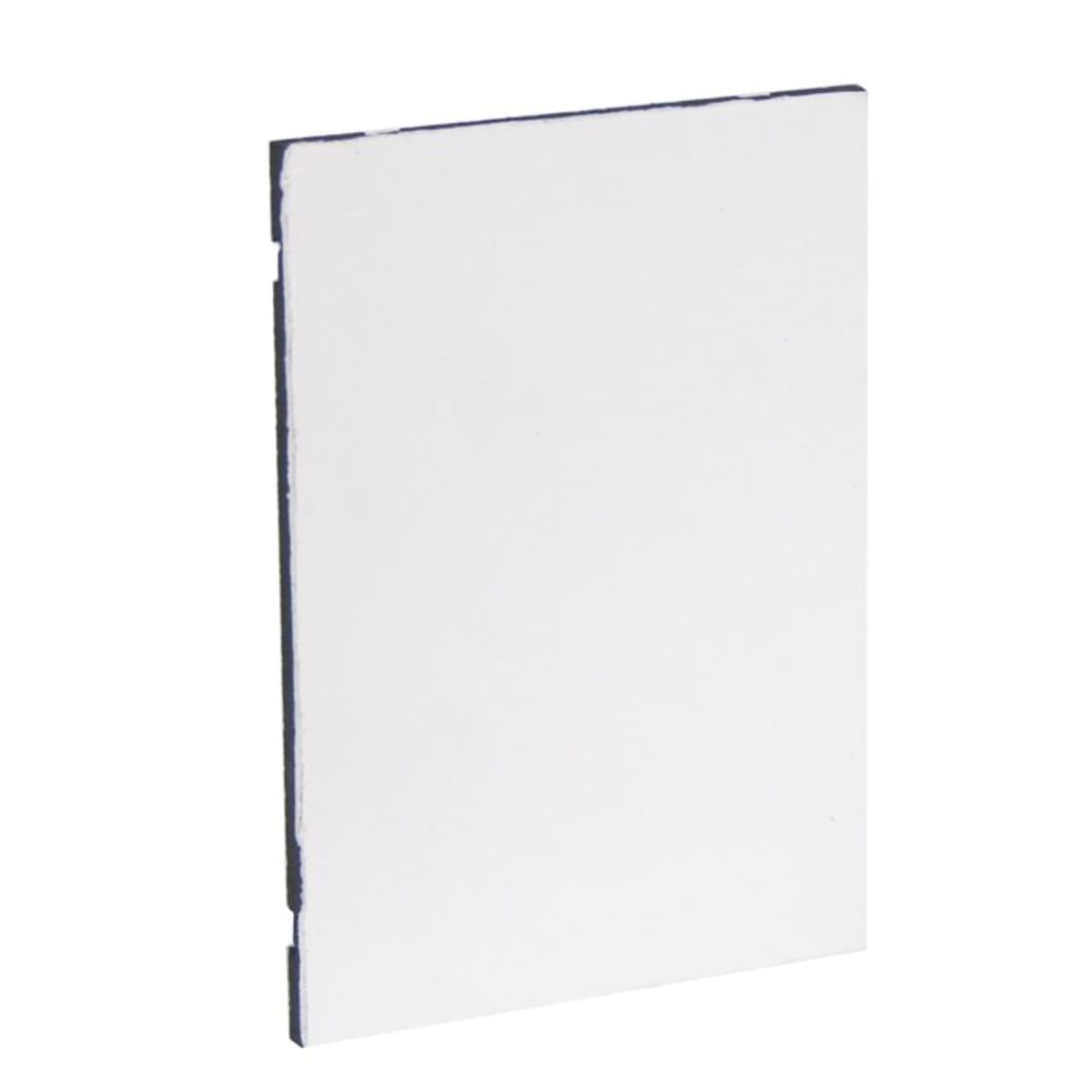 4 3/4" x 6 3/4" White Self-Adhesive Grooved Plaque Hanger