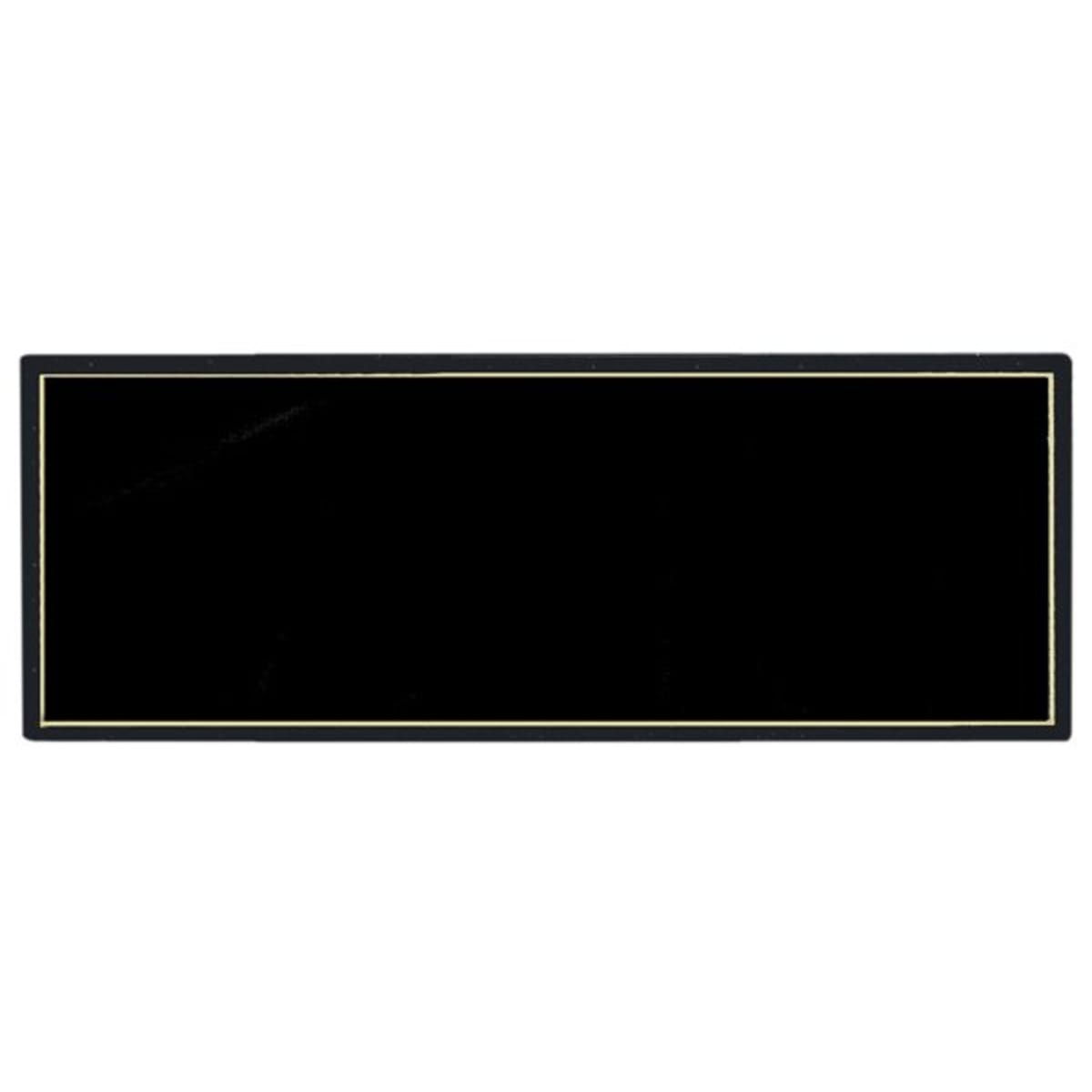 10" x 2 1/2" Black Recognition Pocket Perpetual Header Plate