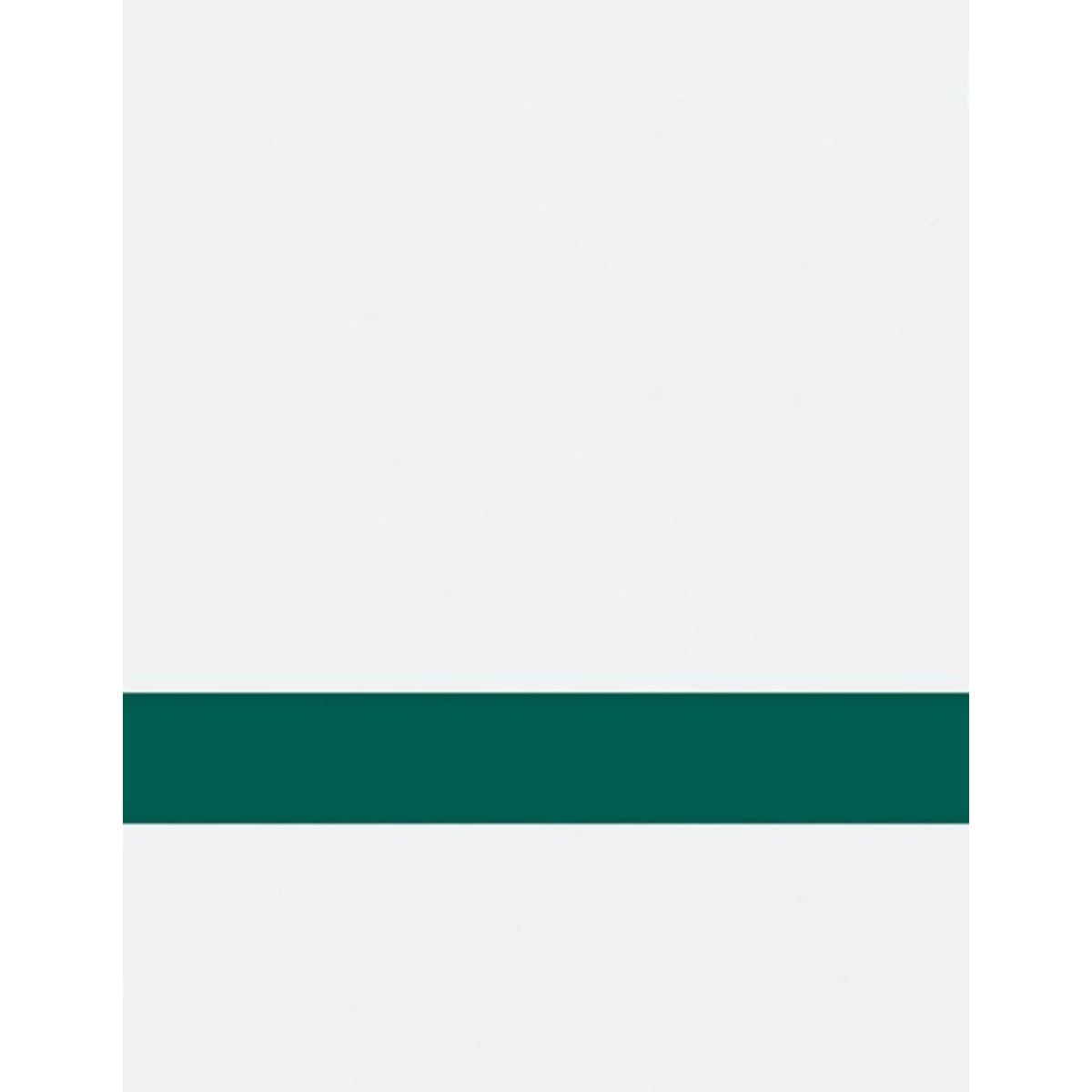 12" x 24" x 1/16" White/Evergreen Matte Duets Rotary Indoor Plastic