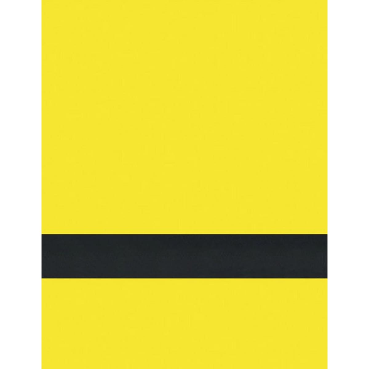 12" x 24" x 1/16" Yellow/Black Matte Duets Rotary Indoor Plastic