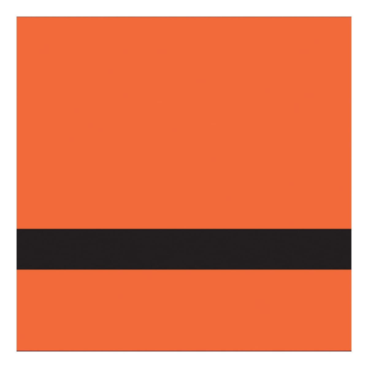 12" x 24" x 1/16" Matte Orange/Black Gemini Duets Selects