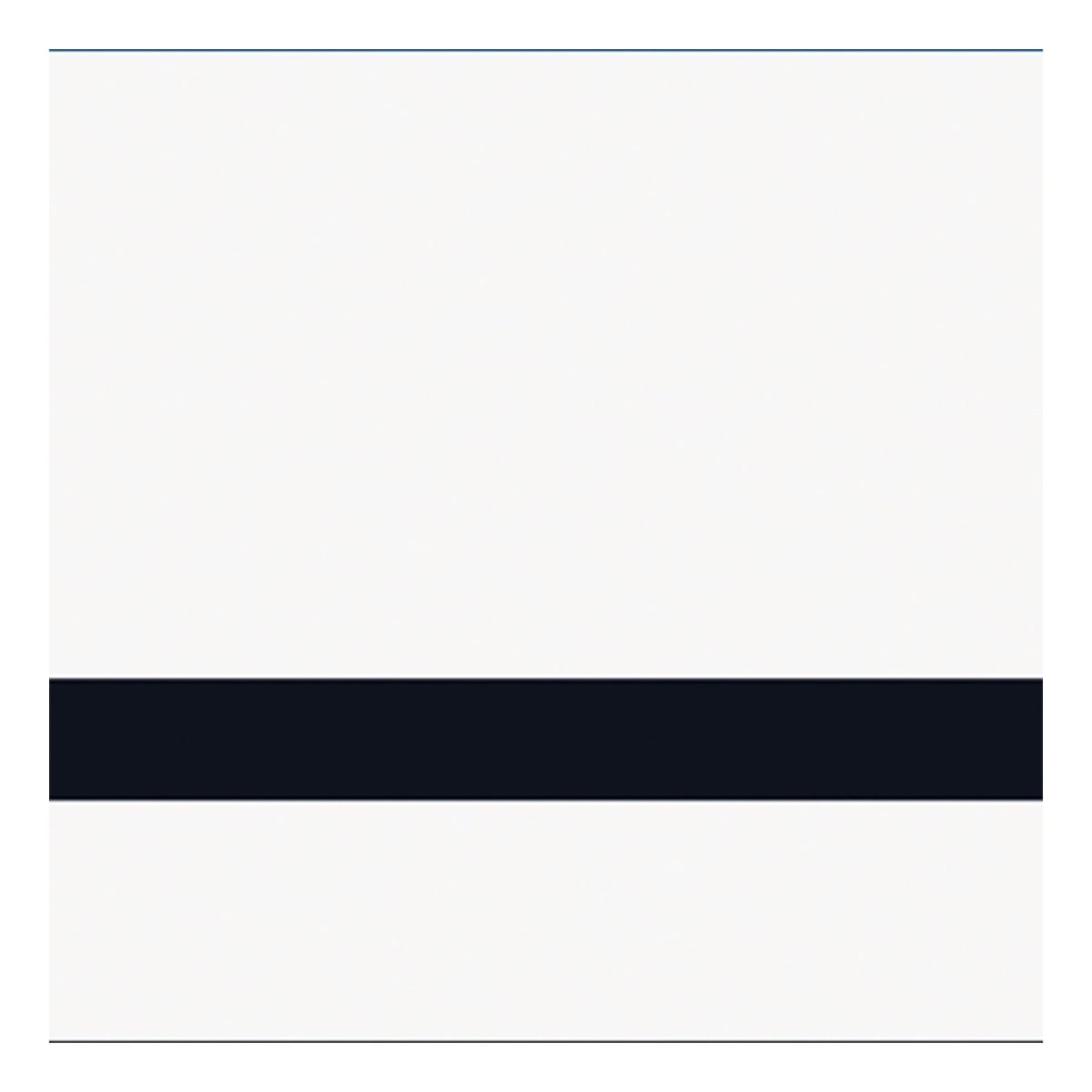 24" x 24" x 1/16" Matte White/Black Gemini Duets Selects
