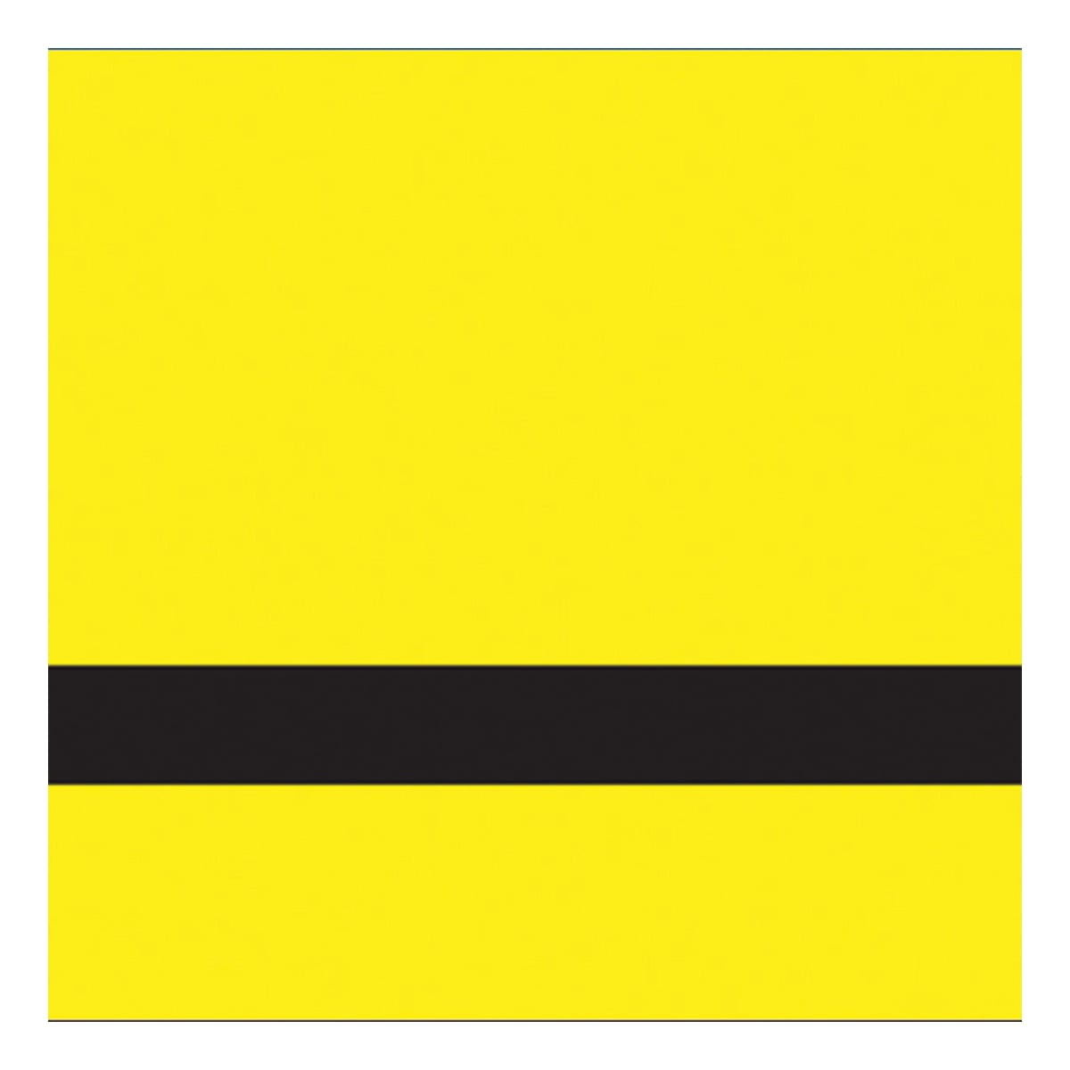 24" x 24" x 1/16" Brushed Satin Yellow/Black Gemini Duets Selects