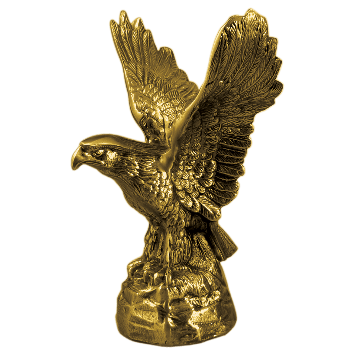 8 5/8" Antique Gold Metal Eagle