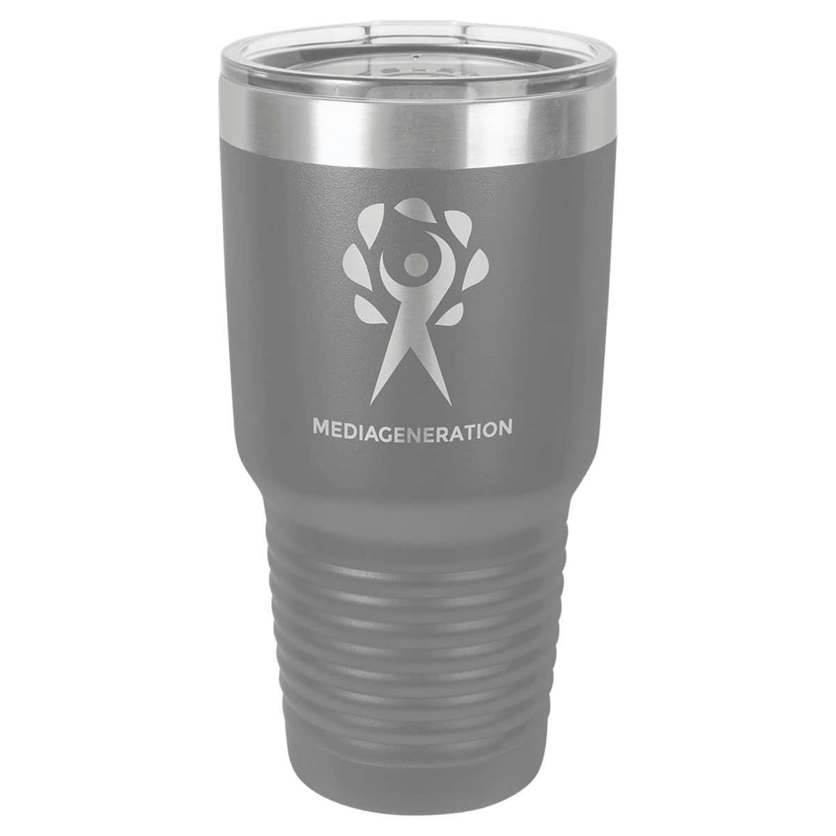 Polar Camel 30 oz. Dark Gray Ringneck Tumbler with Standard Lid