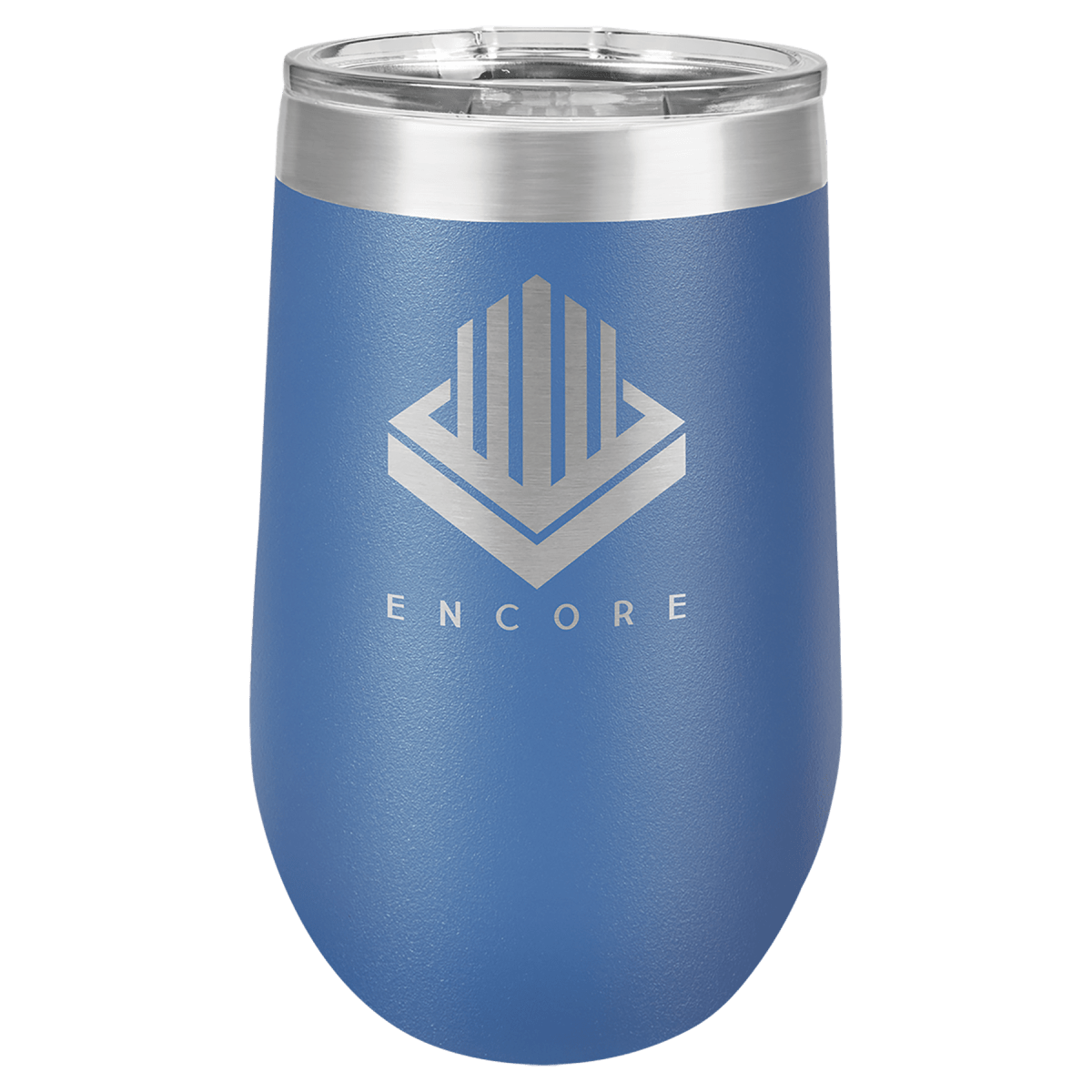 Polar Camel 16 oz. Royal Blue Stemless Wine Tumbler with Standard Lid
