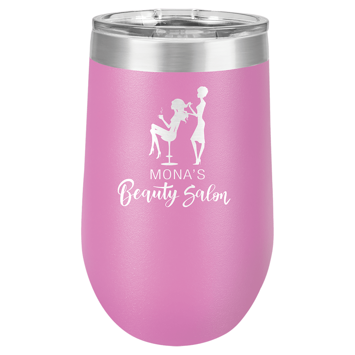 Polar Camel 16 oz. Light Purple Stemless Wine Tumbler with Standard