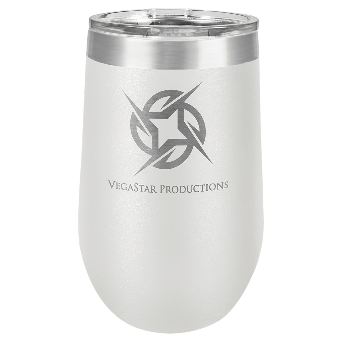 Polar Camel 16 oz. White Stemless Wine Tumbler with Standard Lid