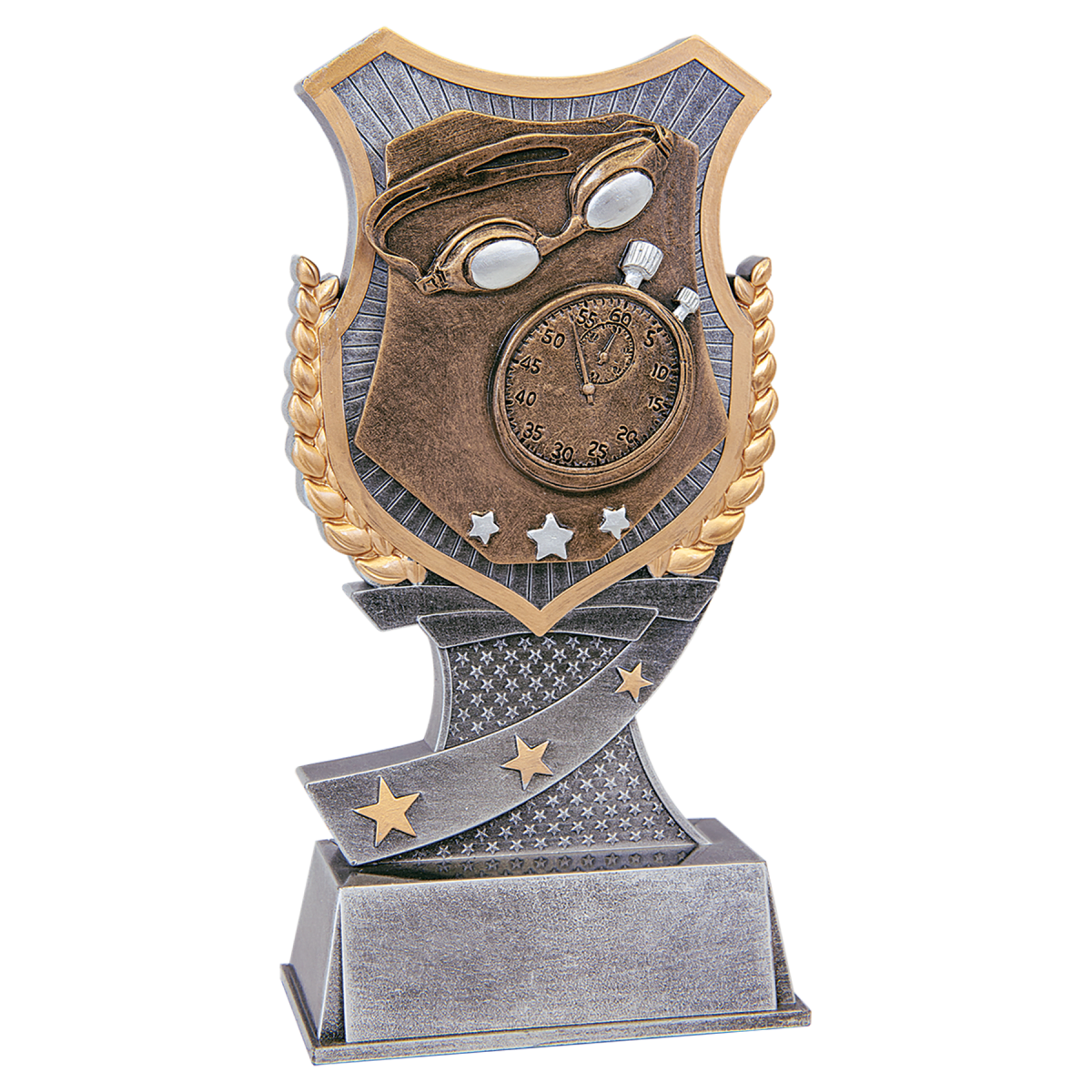 7" Swimming Shield Award