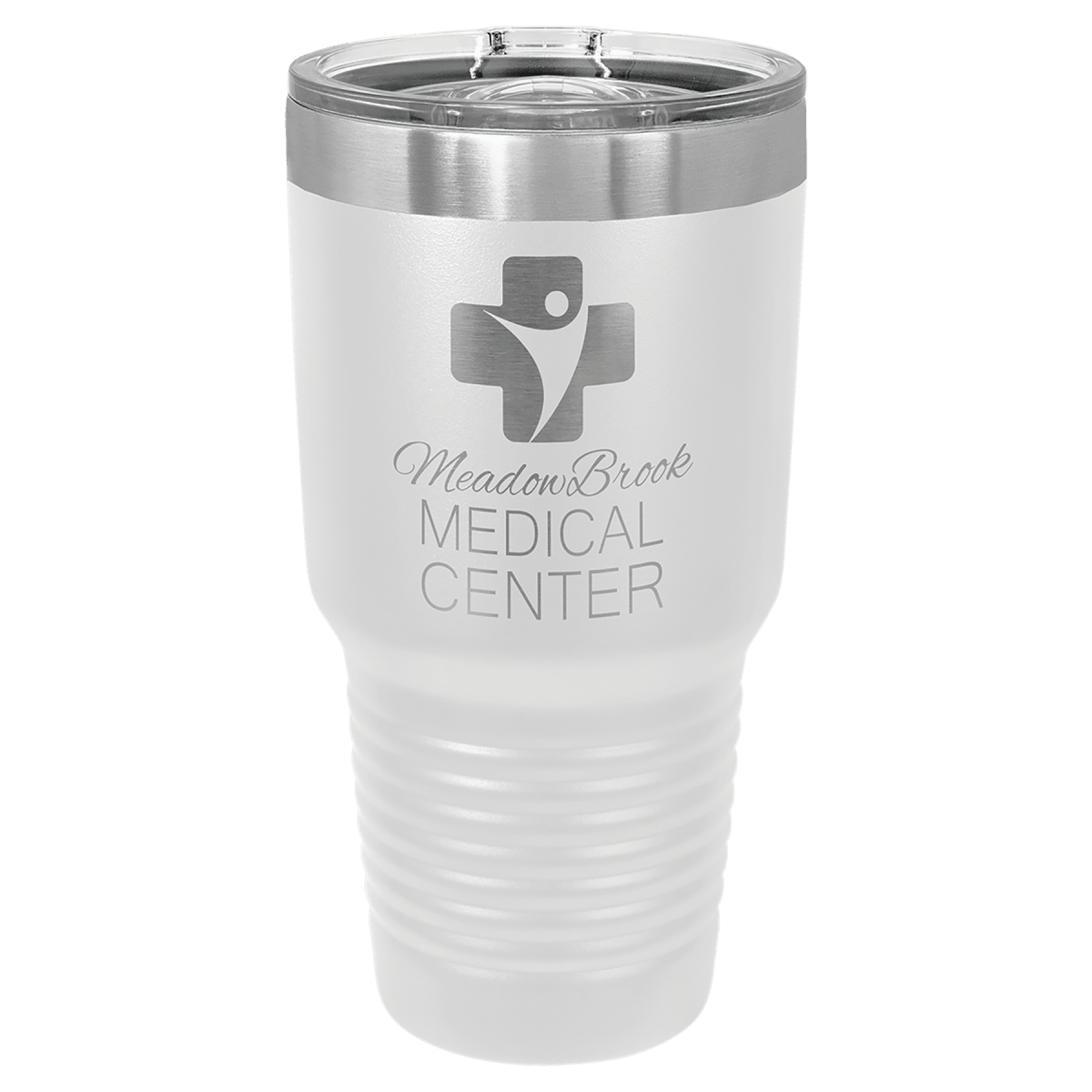 Polar Camel 30 oz. White Ringneck Tumbler with Slider Lid