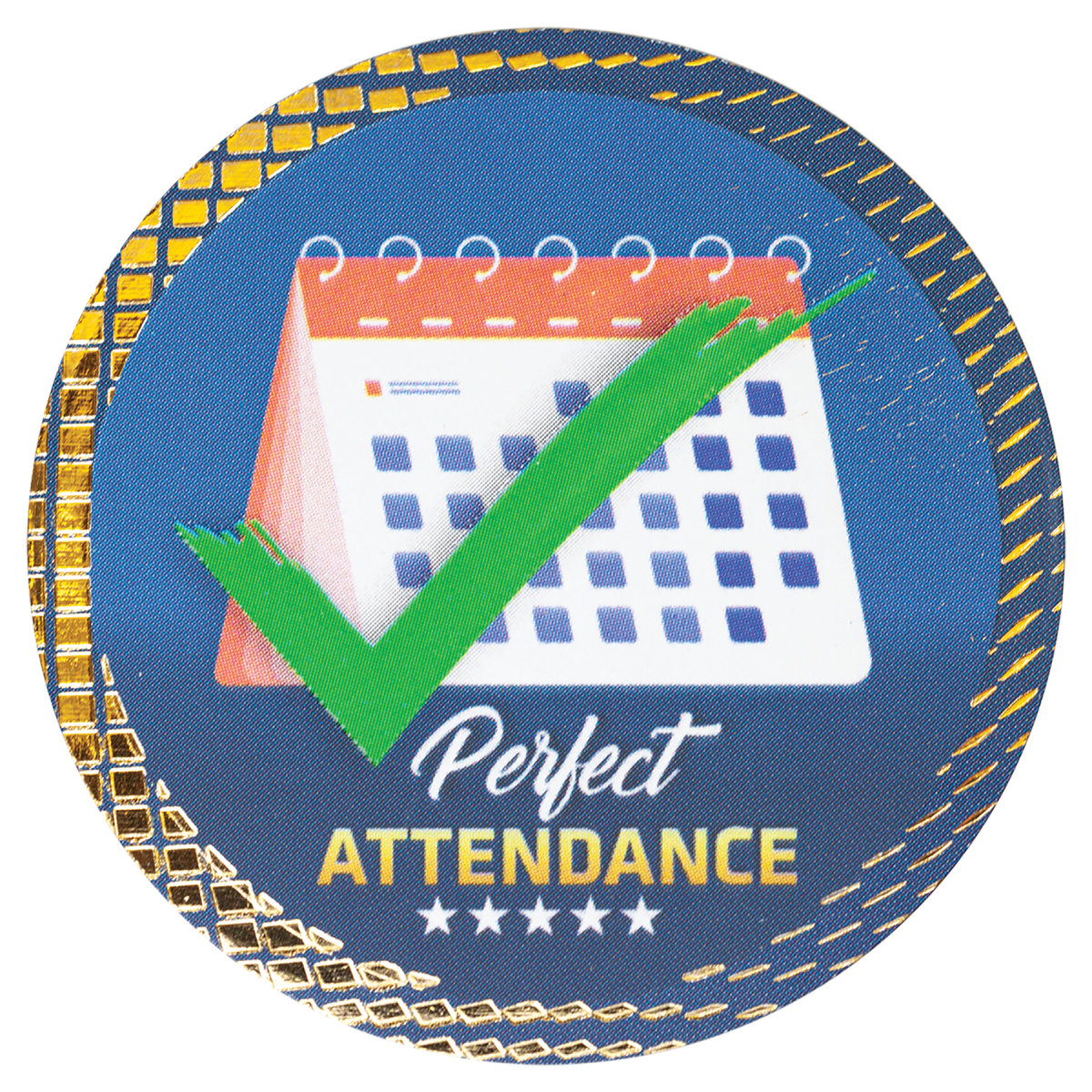 2" Perfect Attendance Dazzle Insert