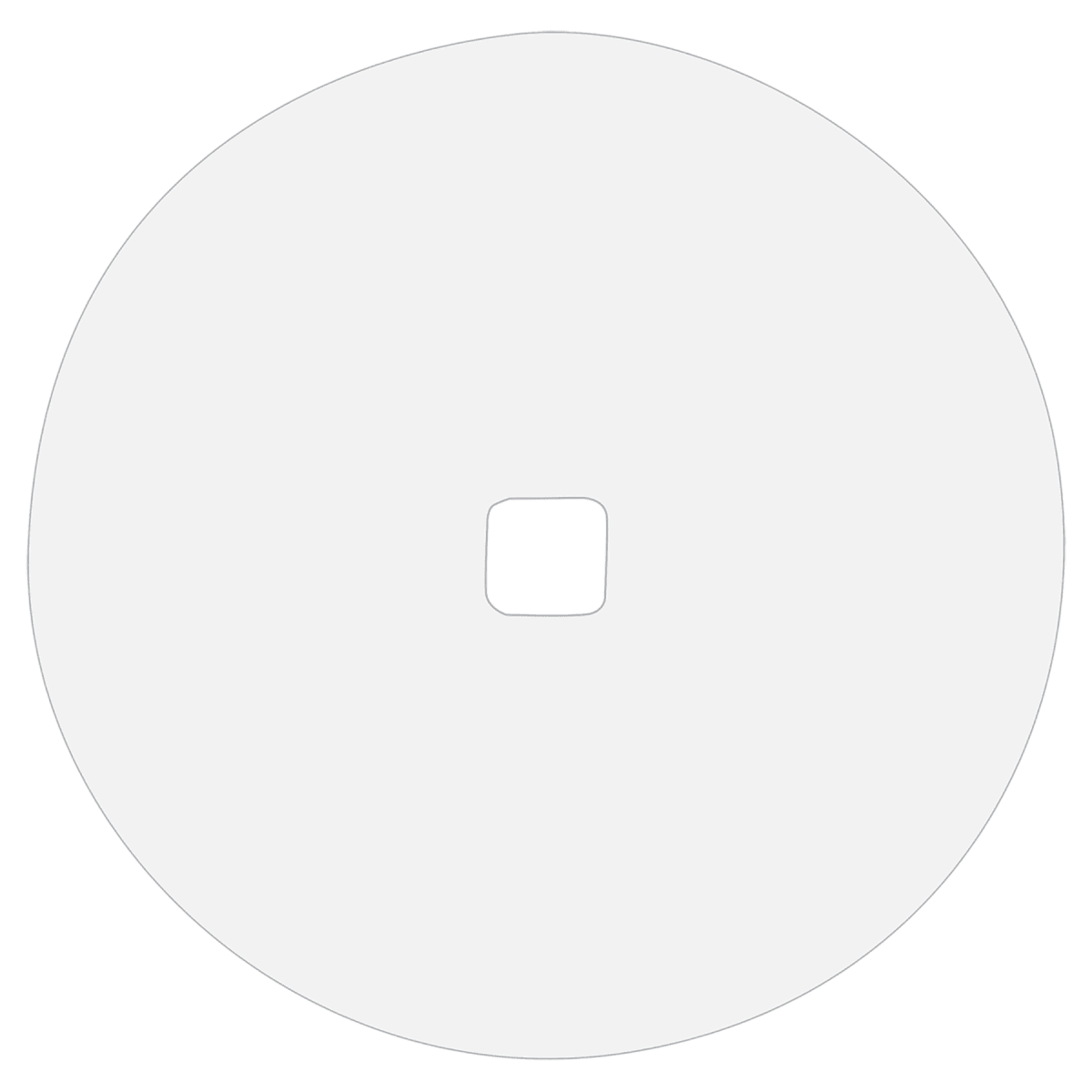 4 7/8" Diameter White Dynasub Insert for 1 1/4 Quart Polar Camel