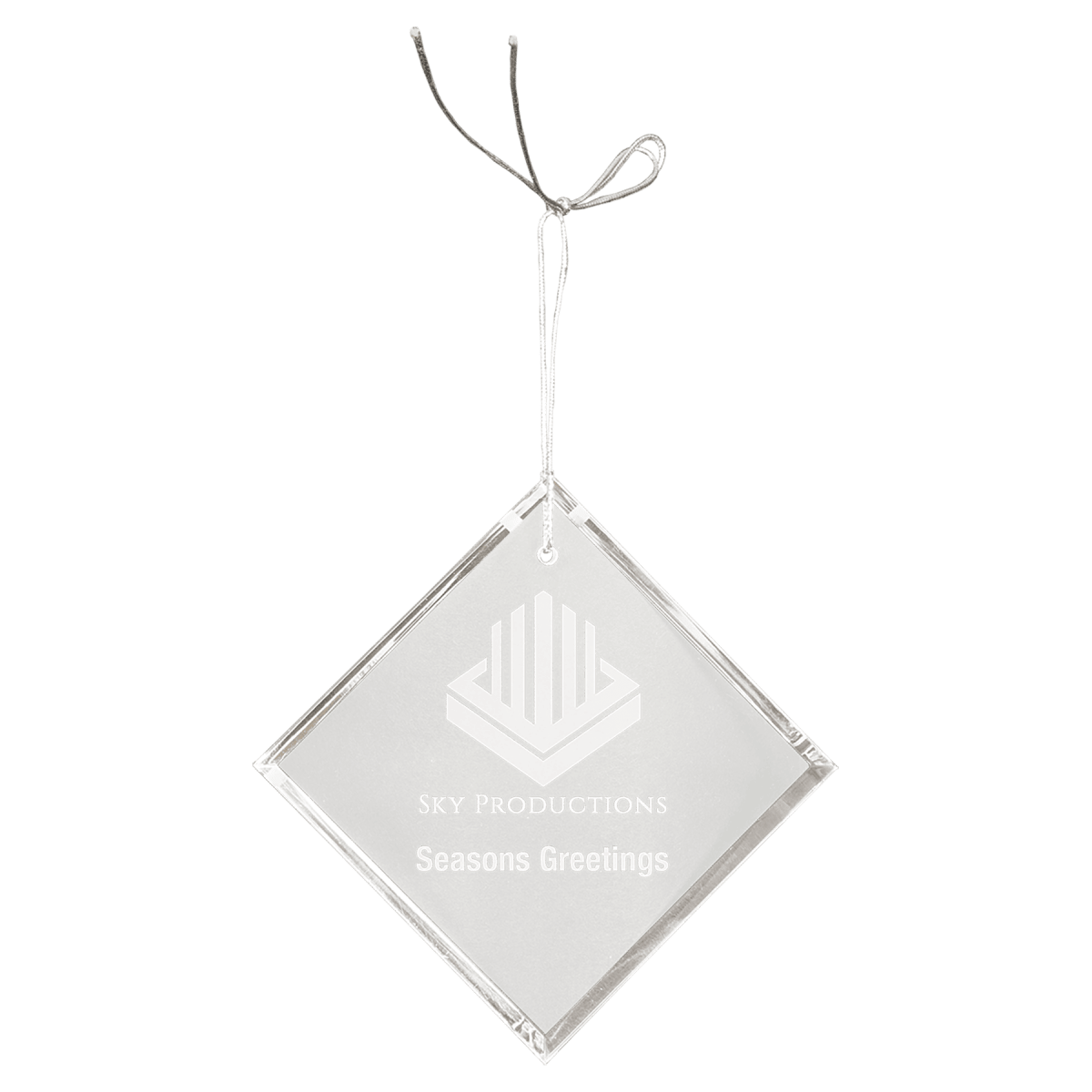 3" Crystal Diamond Ornament