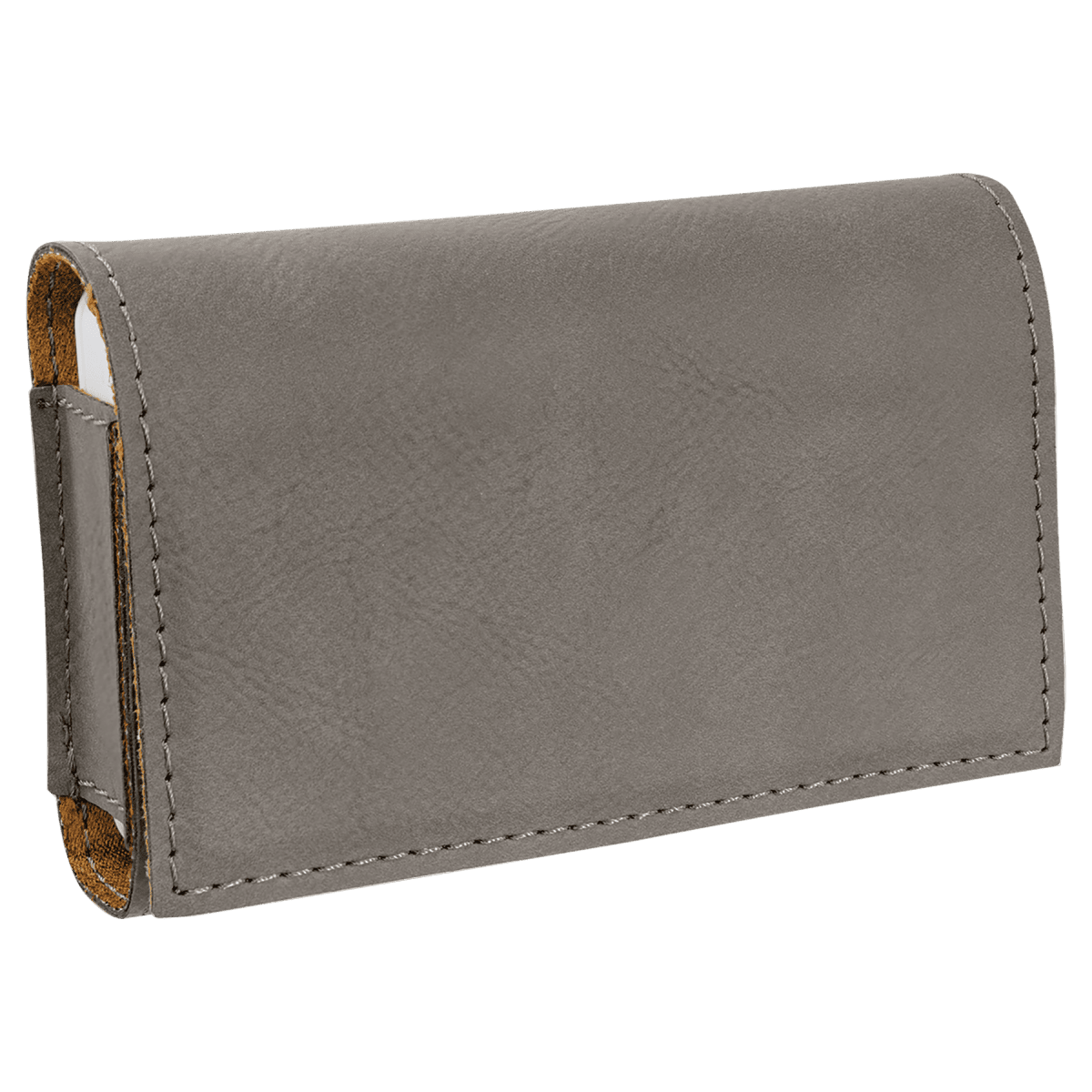 4 3/4" x 3 1/8" Gray Laserable Leatherette Pill Box