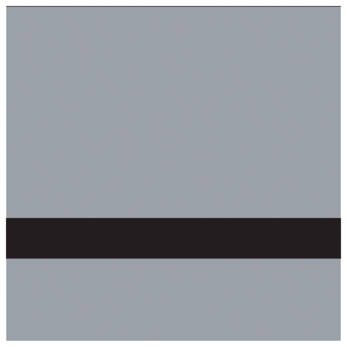 12" x 24" x 1/16" Matte Grey/Black Gemini Duets Selects