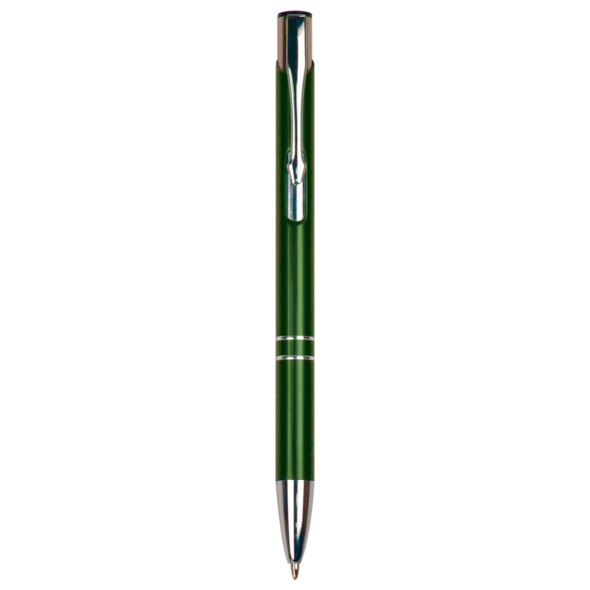 Green with Silver Trim Laserable Pen