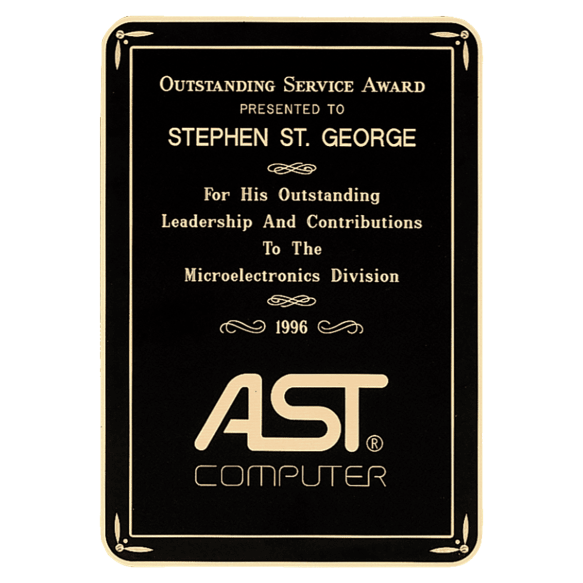 7" x 10" Matte Black Laser Engravable Brass Plated Steel Plate with
