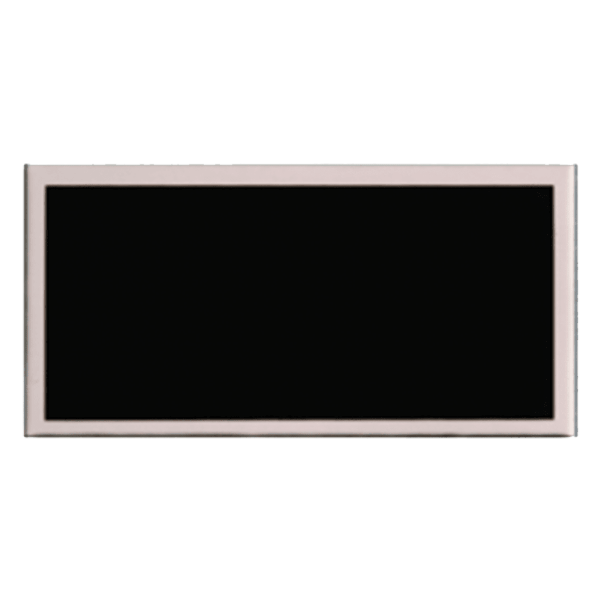 1 3/8" x 3 3/4" Laserable Aluminum Black Plate with Silver Border