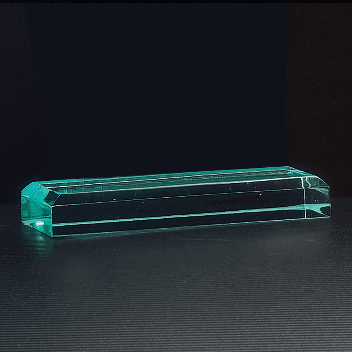 4 3/4" x 2" Zenith Series Jade Acrylic Award-Base Only