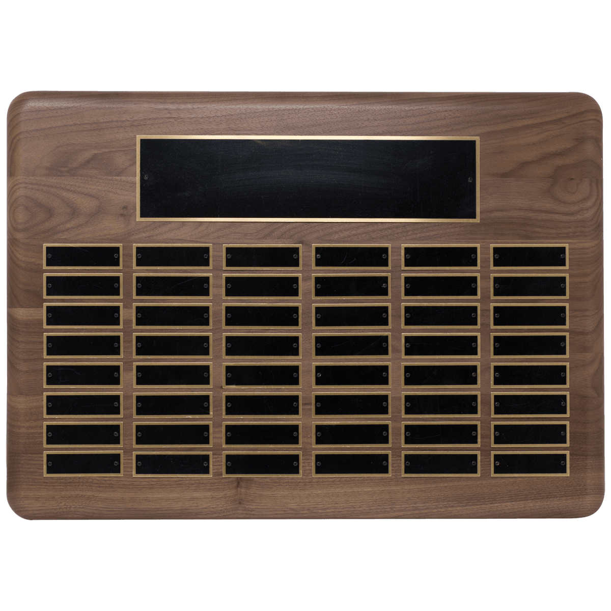 15" x 21"/Plates 7/8" x 2 3/4" American Walnut 48 Plate Perpetual