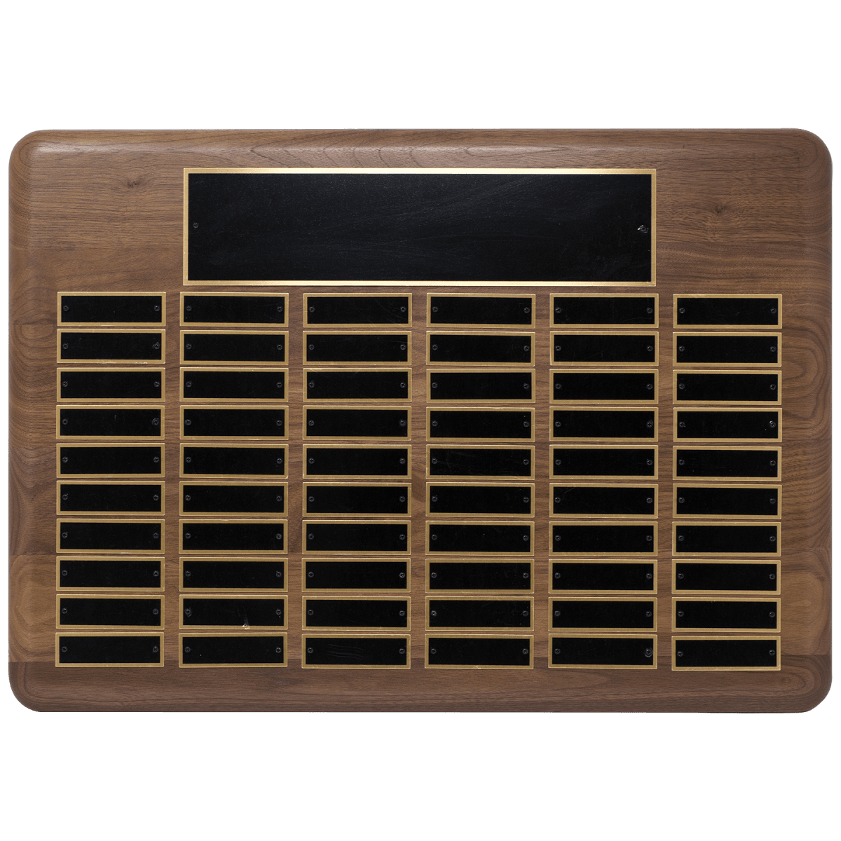 15" x 21"/Plates 7/8" x 2 3/4" American Walnut 60 Plate Perpetual