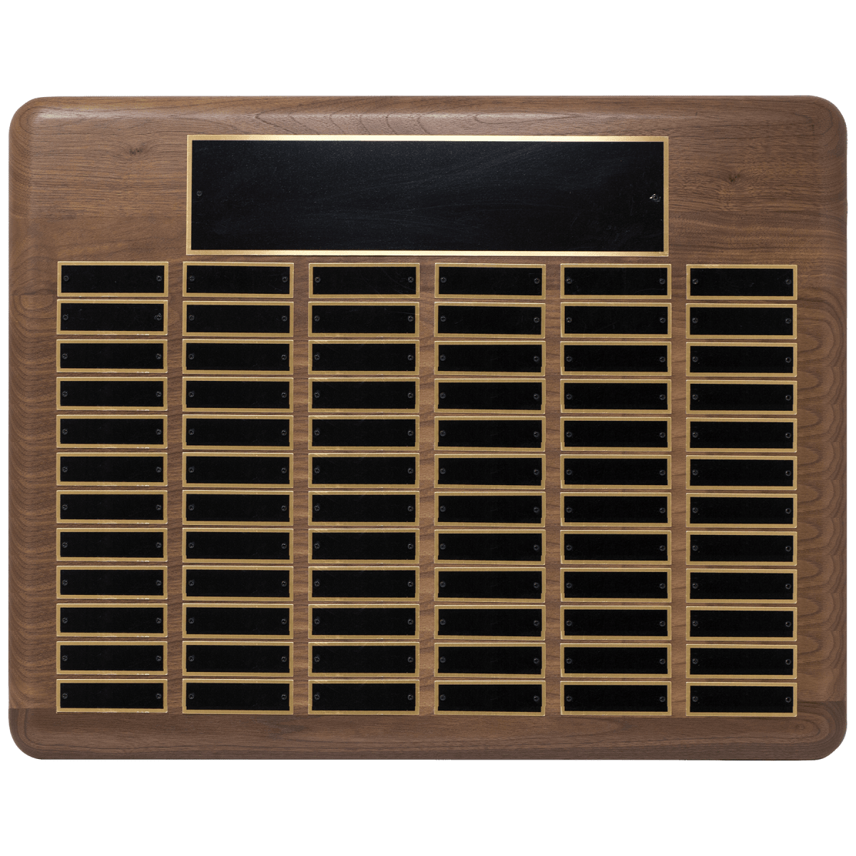 22" x 30"/Plates 7/8" x 2 3/4" American Walnut 80 Plate Perpetual