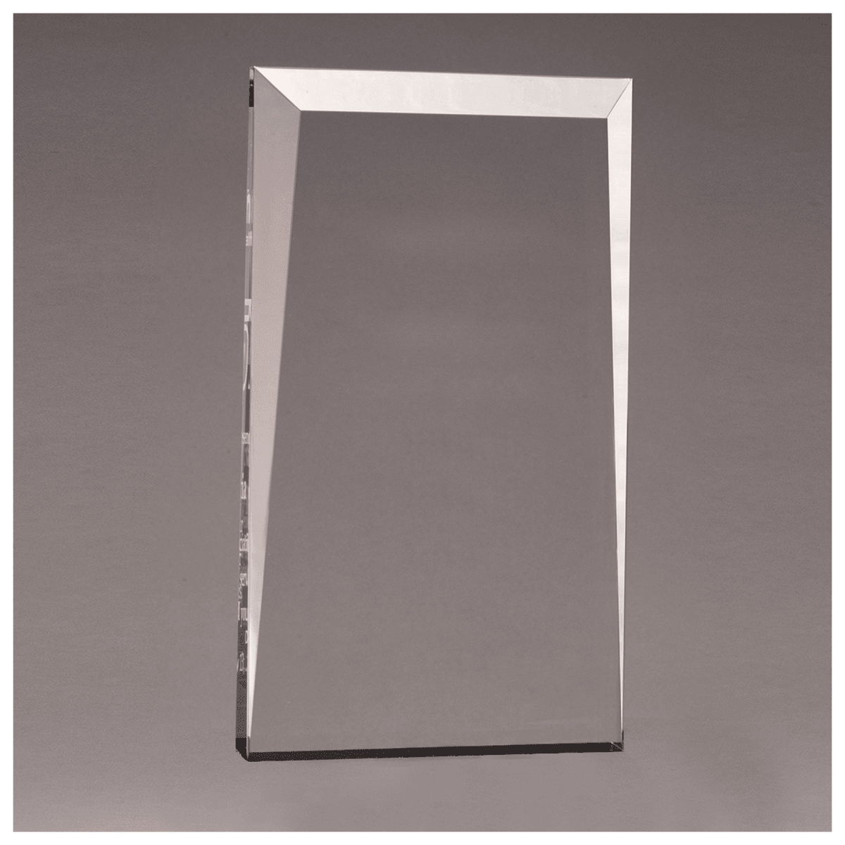 5 1/2" x 8 3/4" Apex Series Clear Acrylic Award-Upright Only