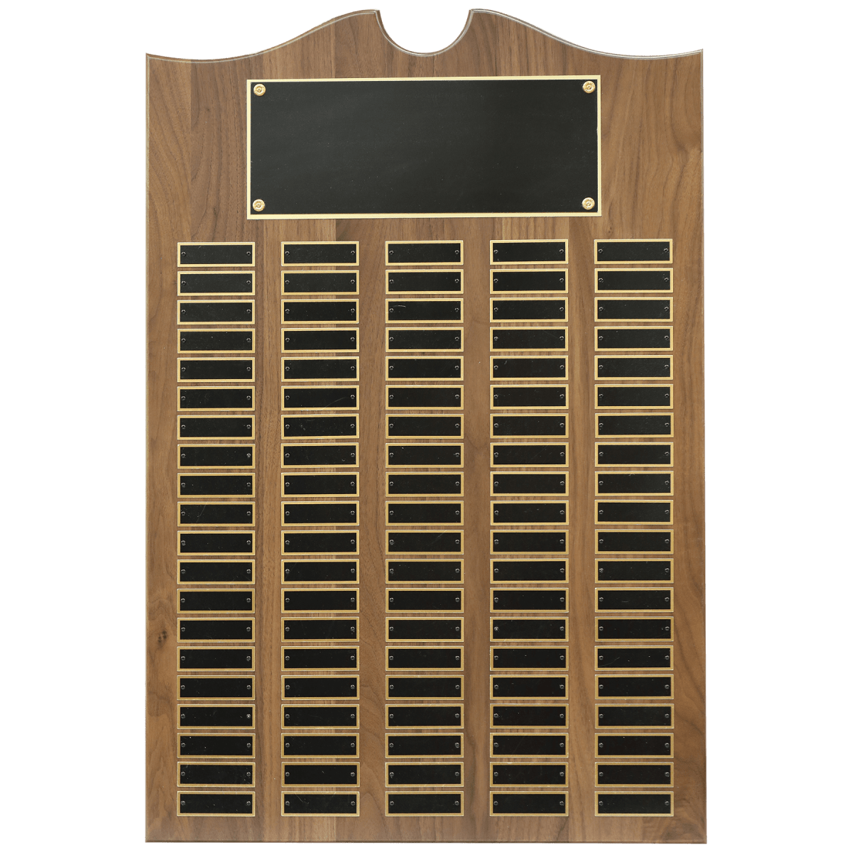 20" x 30" American Walnut Roster Plaque