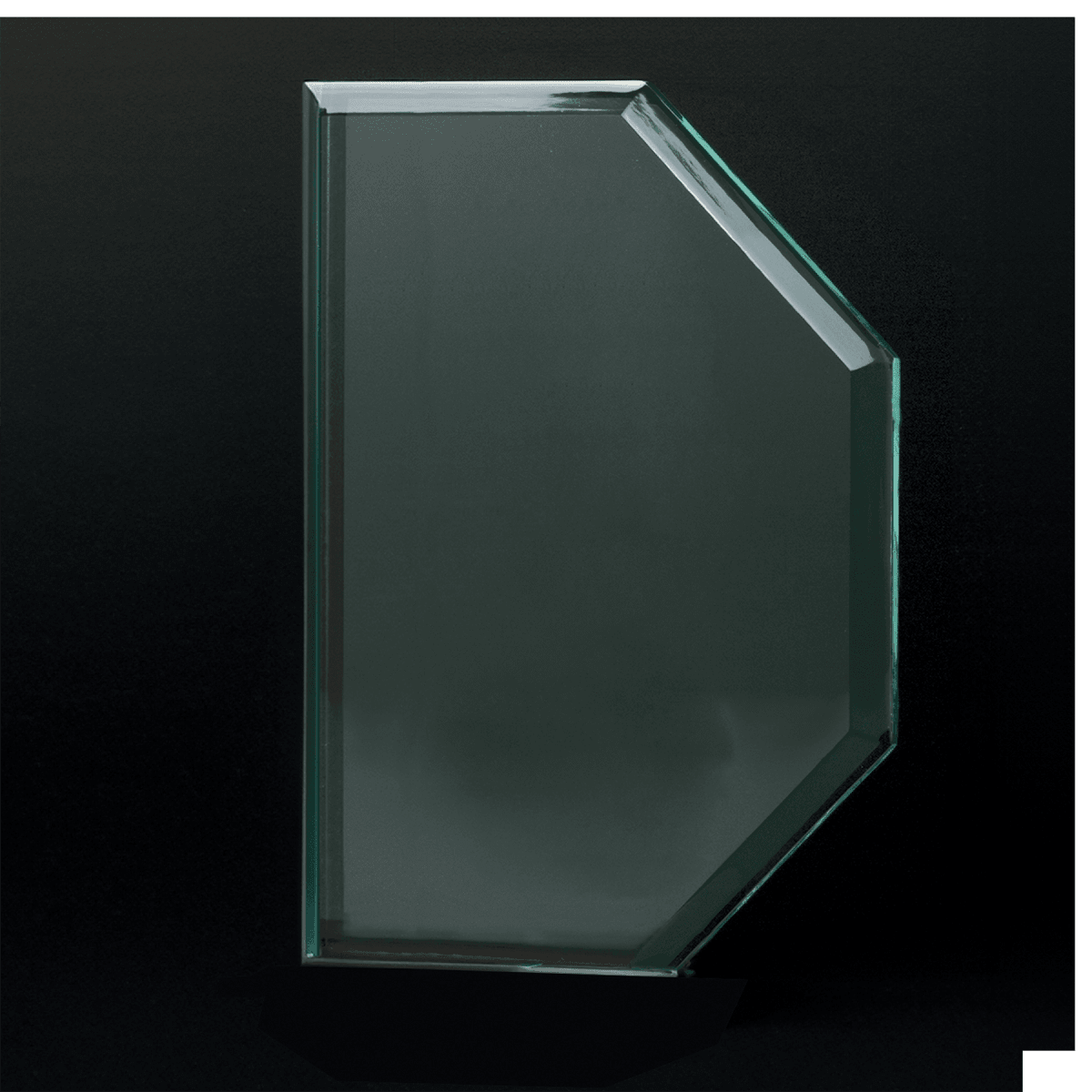 9 5/8" Octagon Series Acrylic on Rosewood Piano Finish Base-Upright