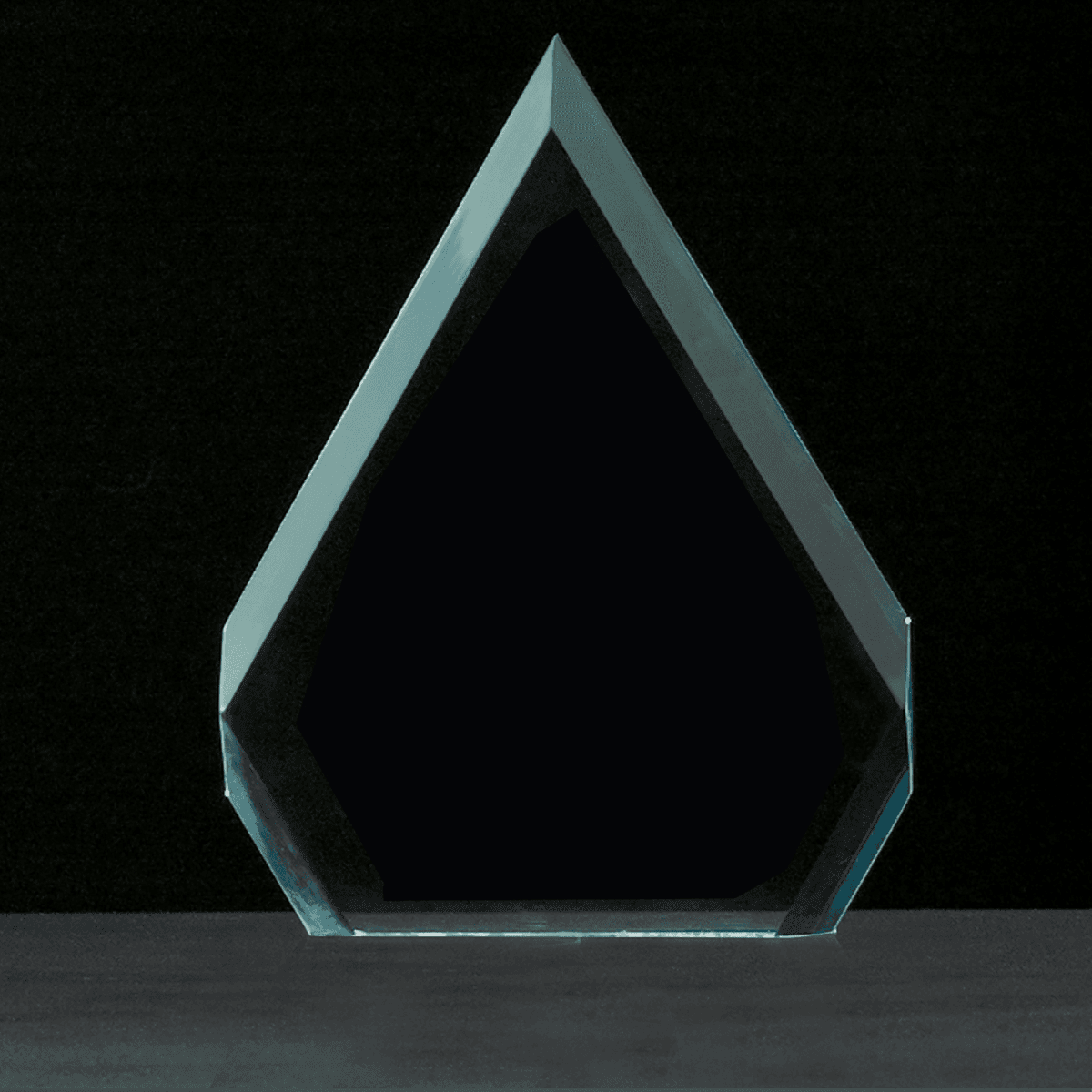 7" x 9" Arrow Series Jade Acrylic Award-Upright Only