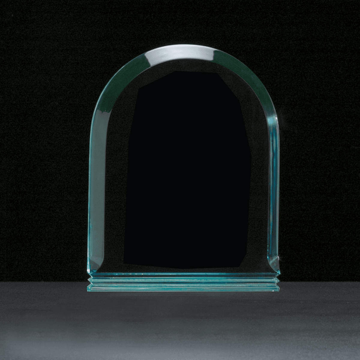 5" x 7" Arch Series Jade Acrylic Award-Upright Only