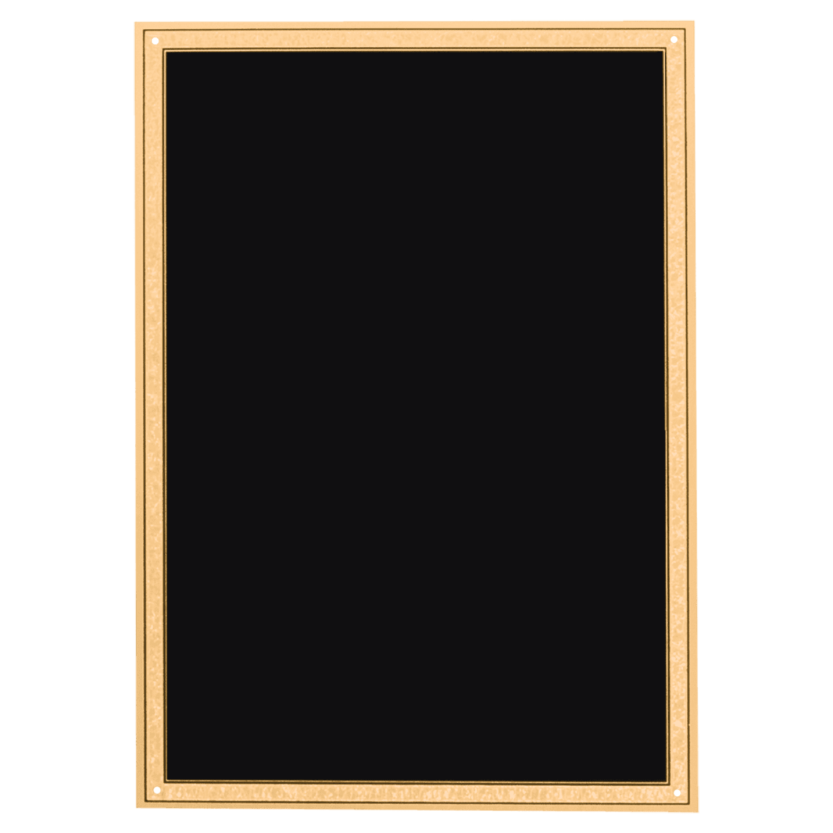5" x 7" LaserFX Plate with Gold Florentine Border and Black Texture