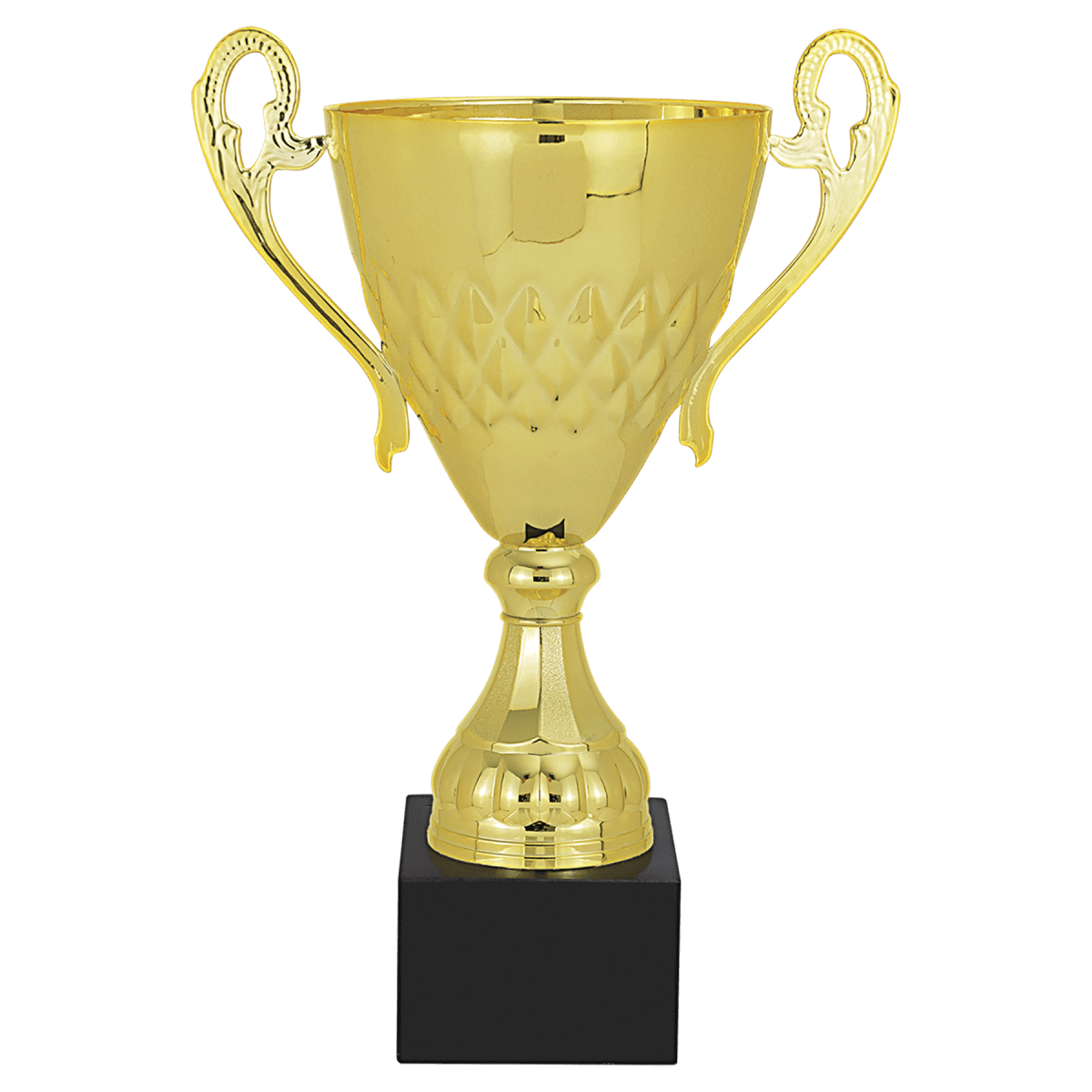 13 3/4" Gold Completed Metal Cup with Black Marble Base